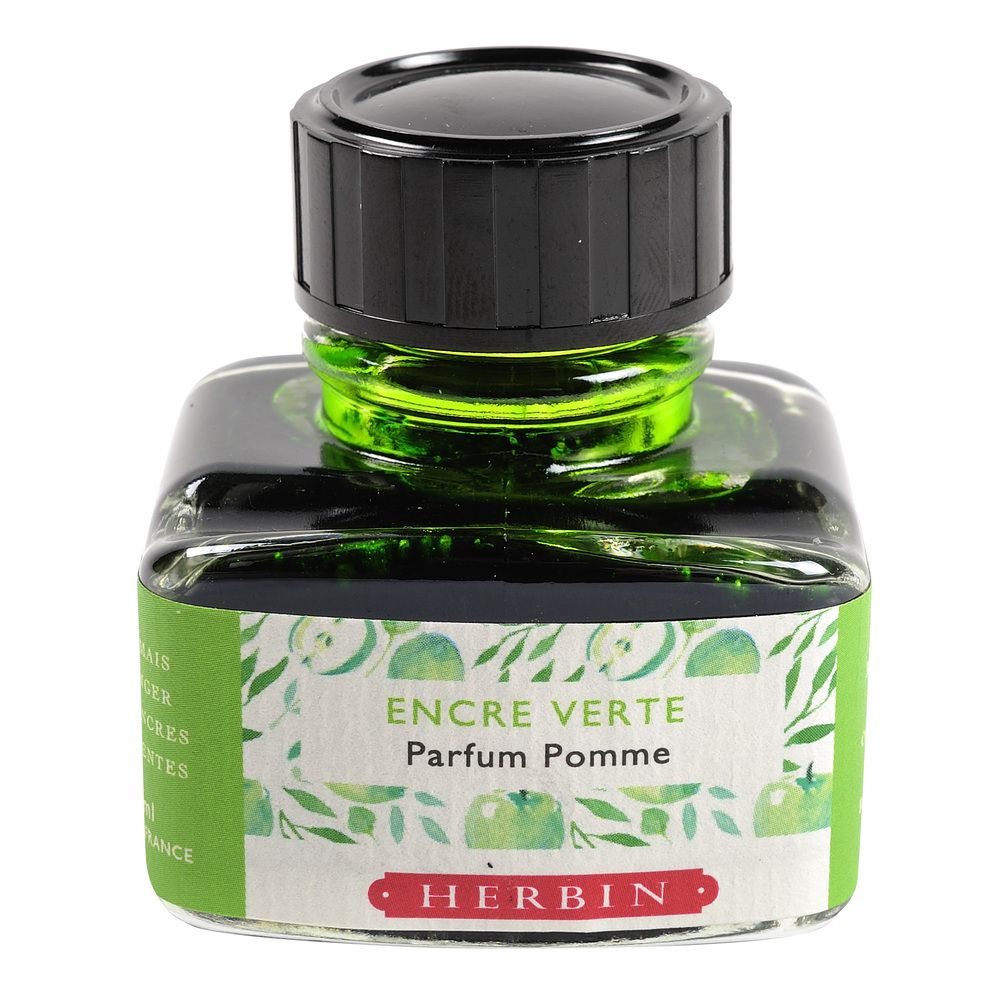Herbin Perfumed Ink Bottle (Green/Apple - 30ML) 13734T