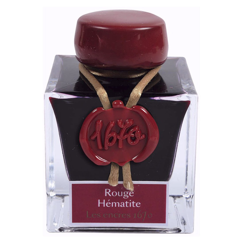 Jacques Herbin 1670 Ink Bottle (Scarlet Red - 50ML) 15026JT