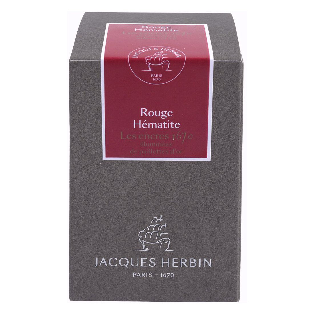 Jacques Herbin 1670 Ink Bottle (Scarlet Red - 50ML) 15026JT