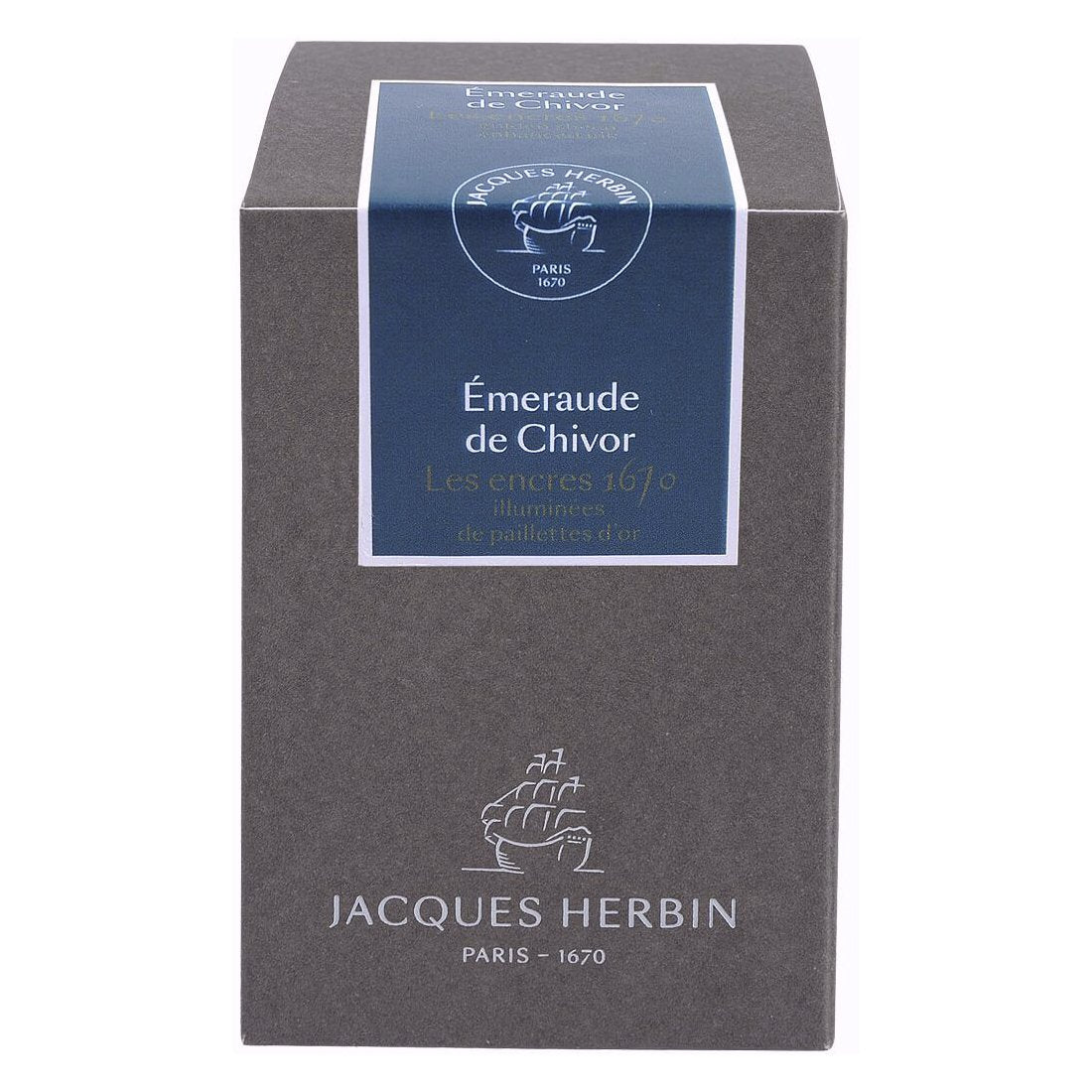 Jacques Herbin 1670 Ink Bottle (Emerald of Chivor - 50ML) 15035JT