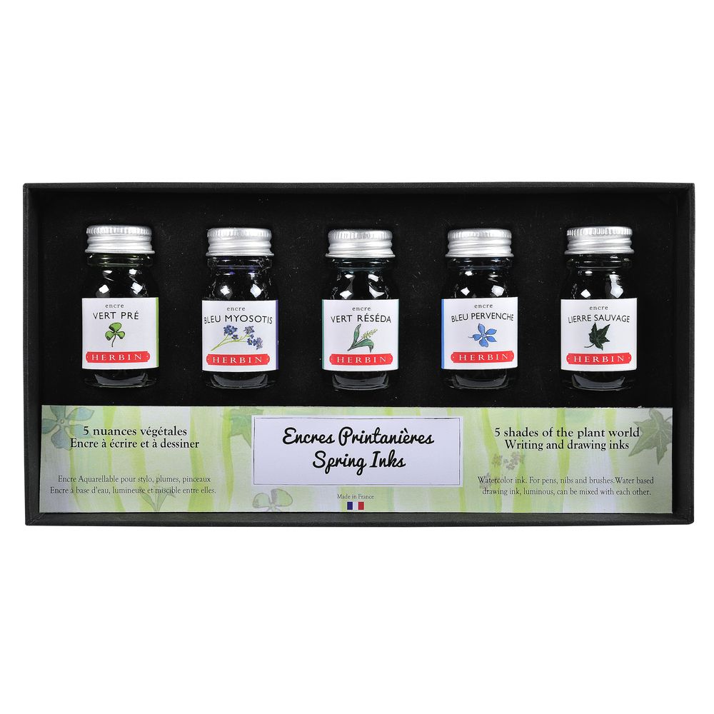 Herbin Ink Bottle (Spring - 10ML - Set of 5) 18501T