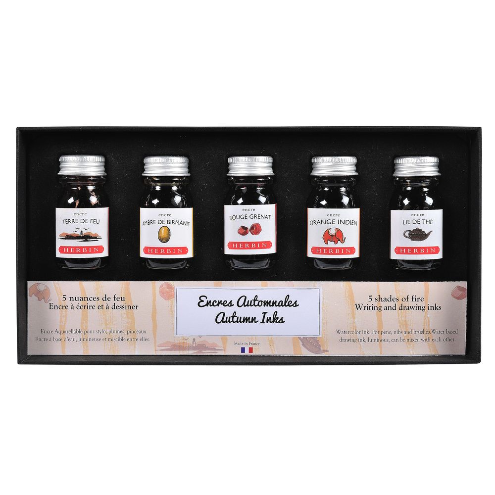 Herbin Ink Bottle (Autumn - 10ML - Set of 5) 18503T