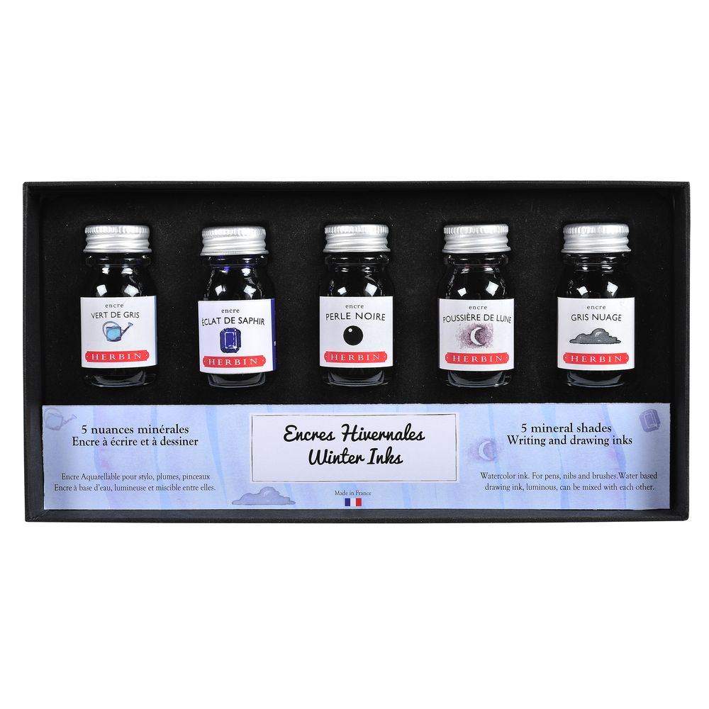Herbin Ink Bottle (Winter - 10ML - Set of 5) 18504T