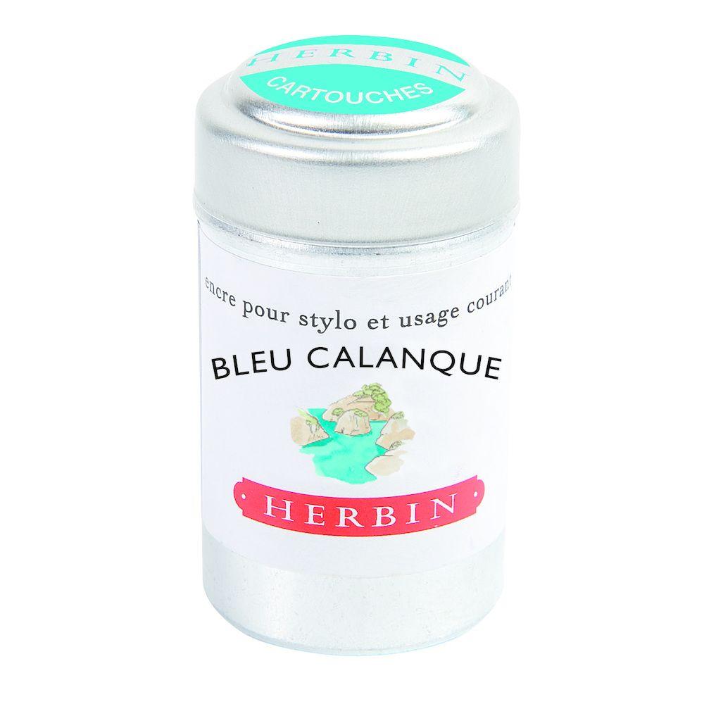 Herbin Ink Cartridge (Bleu Calanque - Pack of 6) 20114T