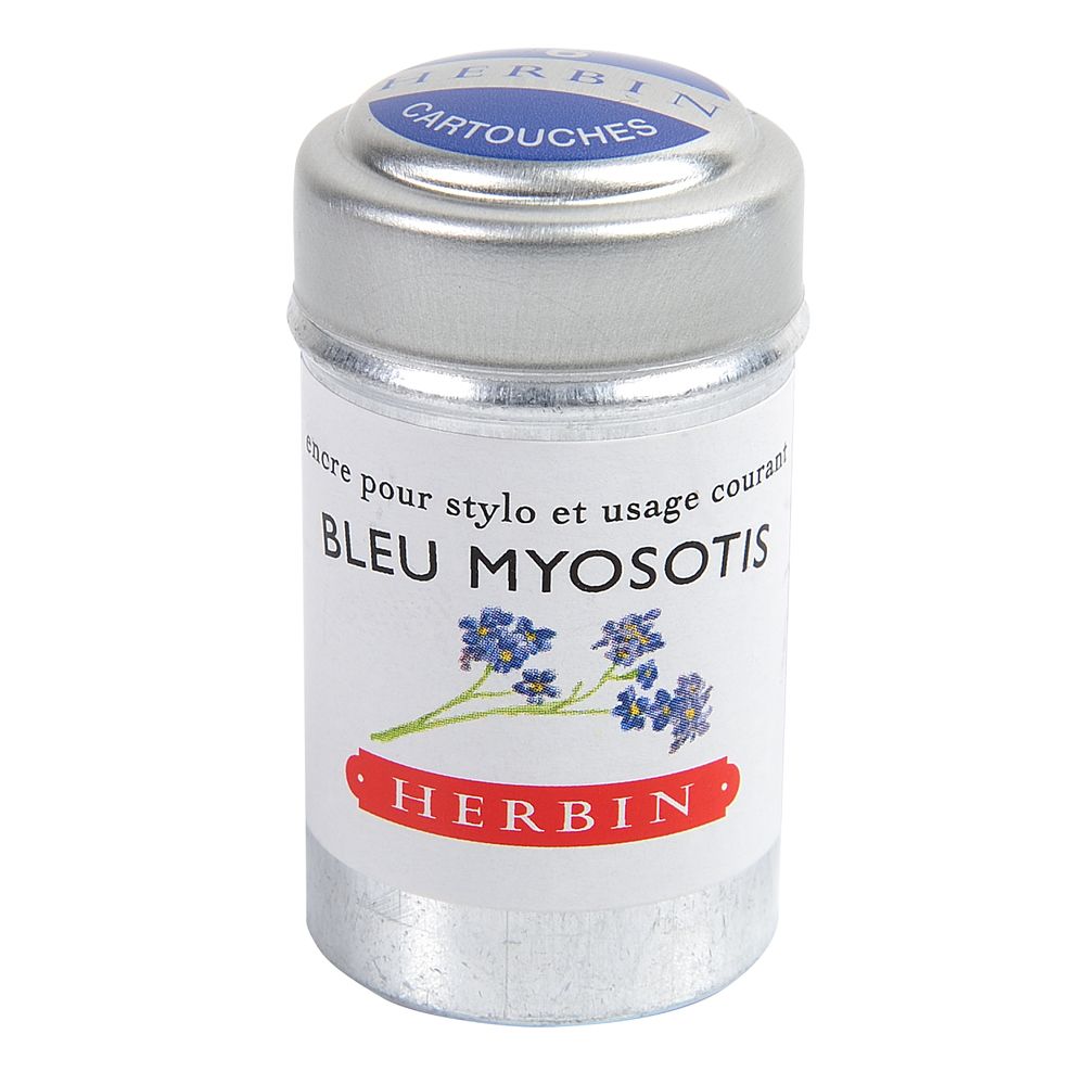 Herbin Ink Cartridge (Bleu Myosotis - Pack of 6) 20115T