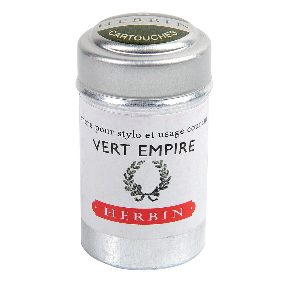 Herbin Ink Cartridge (Vert Empire - Pack of 6) 20139T