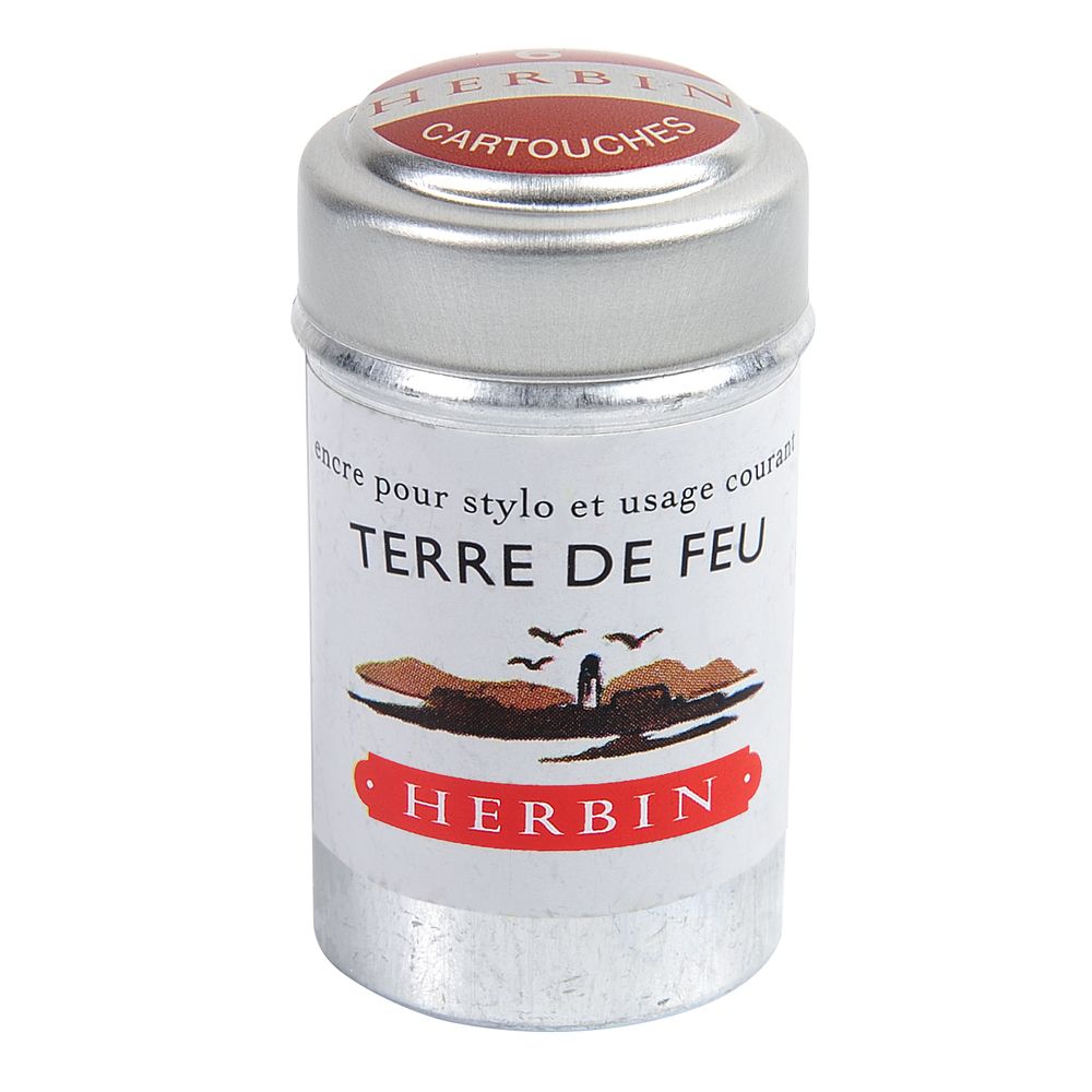 Herbin Ink Cartridge (Terre de Feu Pack of 6) 20147T