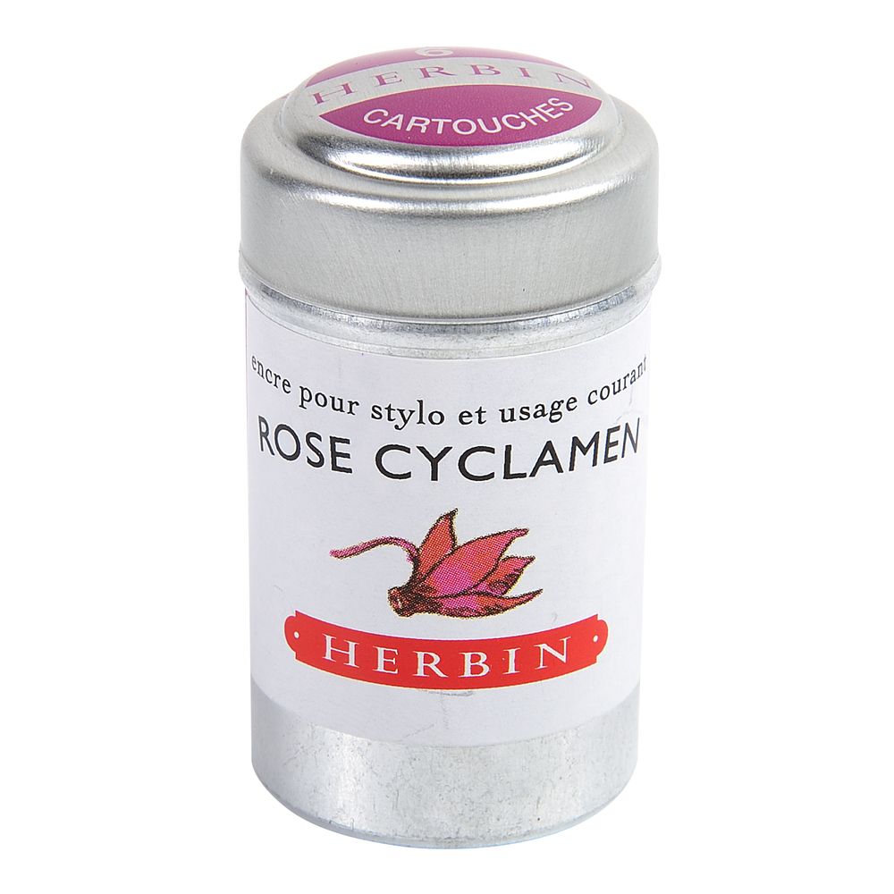 Herbin Ink Cartridge (Rose Cyclamen - Pack of 6) 20166T