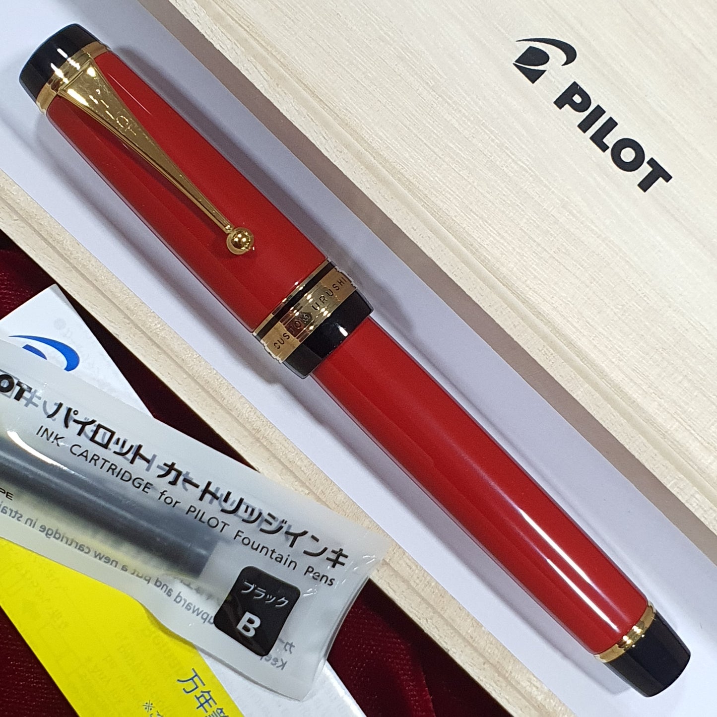 Pilot Custom Urushi Vermillion GT Fountain Pen