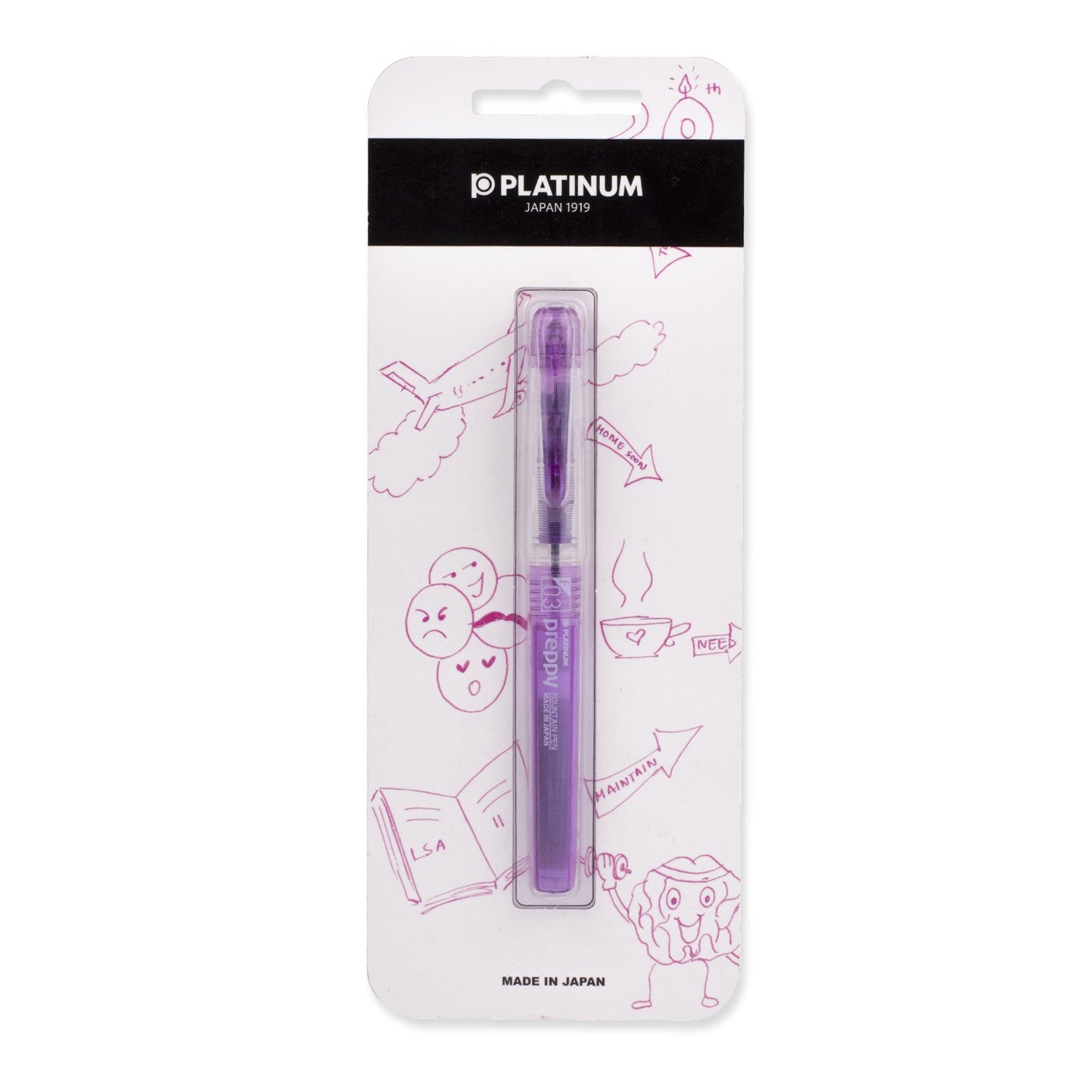 Platinum Preppy Fountain Pen (Violet)