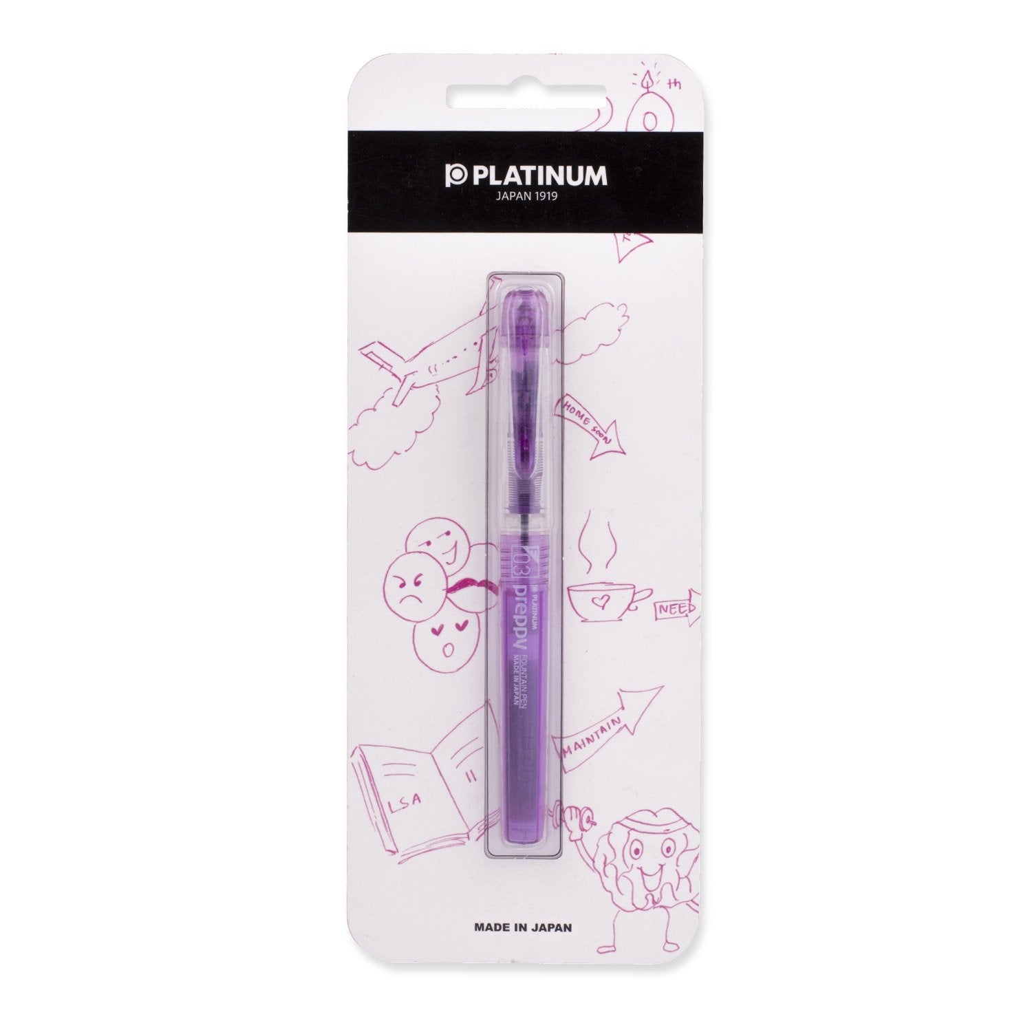 Platinum Preppy Fountain Pen (Violet)