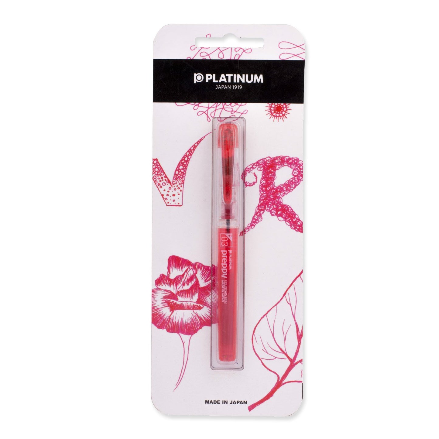 Platinum Preppy Fountain Pen (Red)
