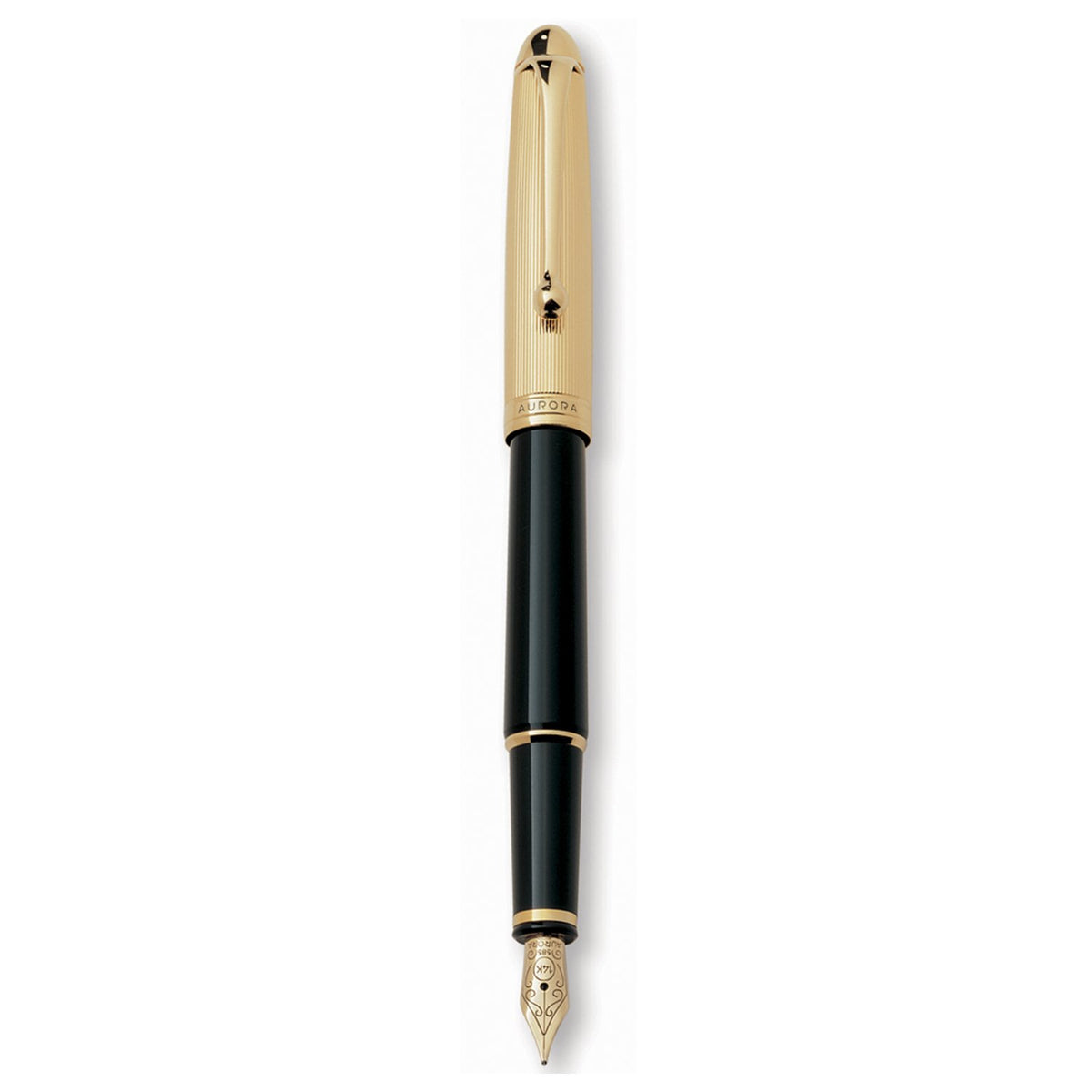 Aurora 88 Small Gold/Black 14K Gold GT Fountain Pen