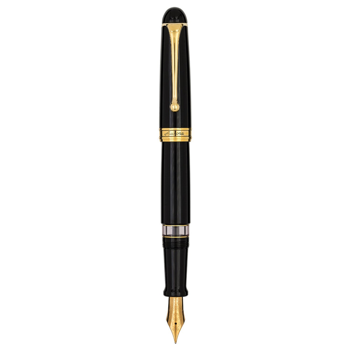 Aurora 88 Black 14K Gold GT Fountain Pen 800 designed by Marcello Nizzoli