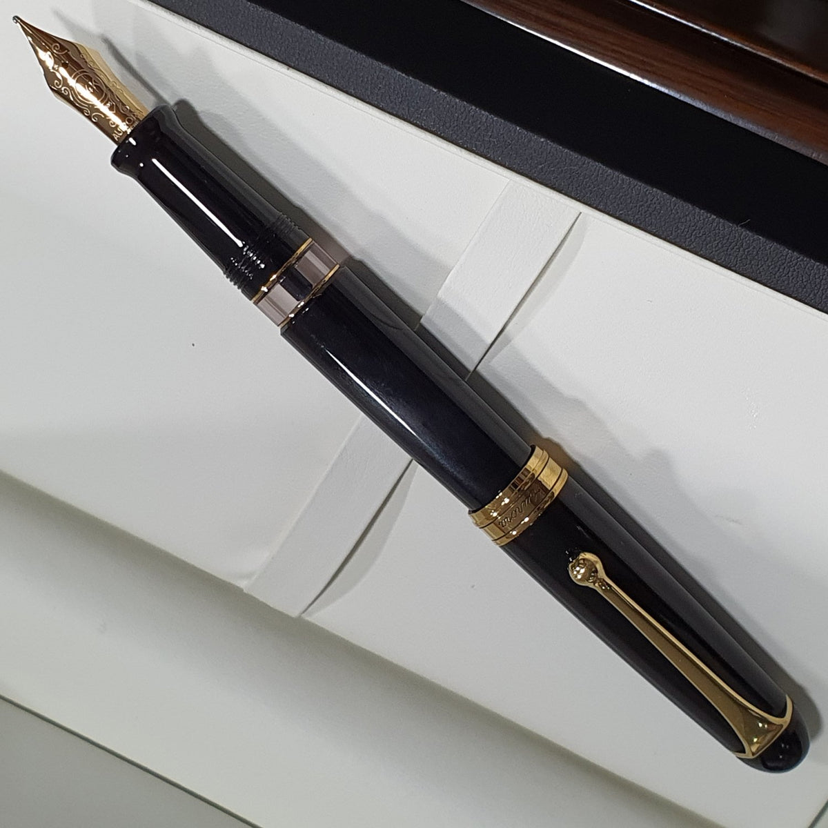 Aurora 88 Black 14K Gold GT Fountain Pen 800 designed by Marcello Nizzoli