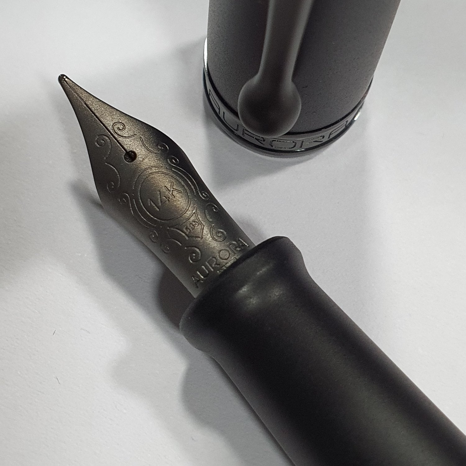 Aurora 88 Unica Black 14K Gold Fountain Pen 809-NN designed by Marcello Nizzoli
