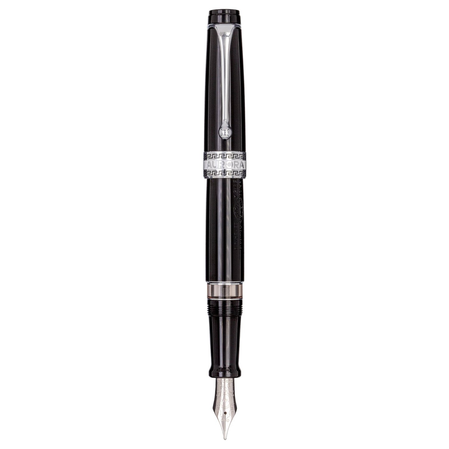 Aurora Optima Black 14K Gold CT Fountain Pen