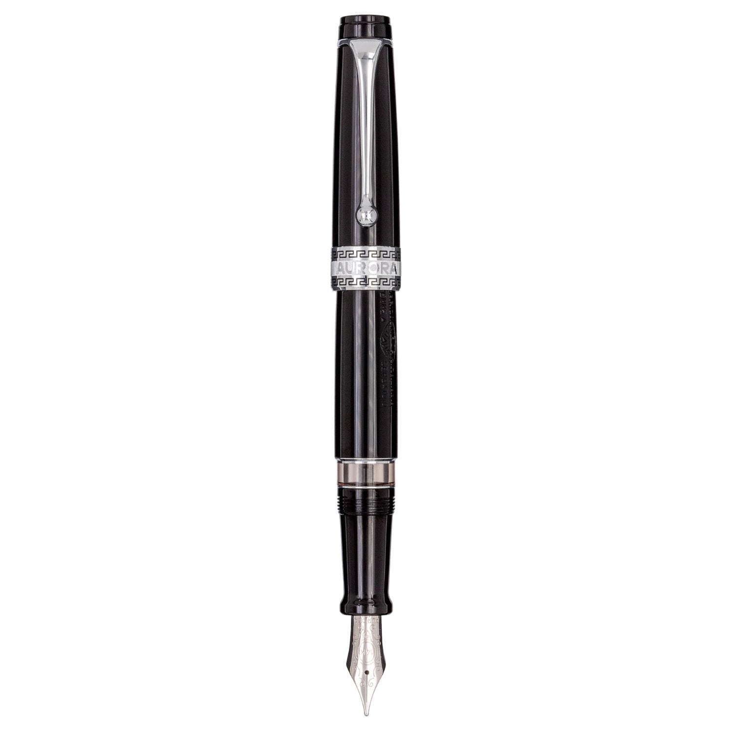 Aurora Optima Black 14K Gold CT Fountain Pen
