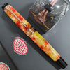 Aurora Optima Caleidoscopio Luce Gialla RT Fountain Pen 996-PKG (Limited Edition) having marbled finish