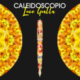 Aurora Optima Caleidoscopio Luce Gialla RT Fountain Pen 996-PKG (Limited Edition) having marbled finish
