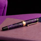 Aurora Optima Purple 14K Gold GT Fountain Pen