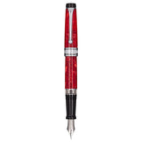 Aurora Optima Red 14K Gold CT Fountain Pen 996-CR with ink reservoir