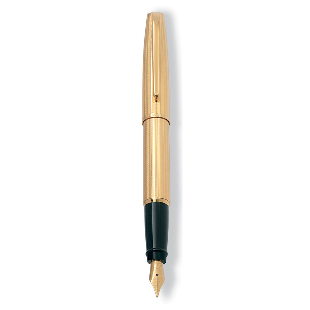 Aurora Style Guilloche Gold GT Fountain Pen E19