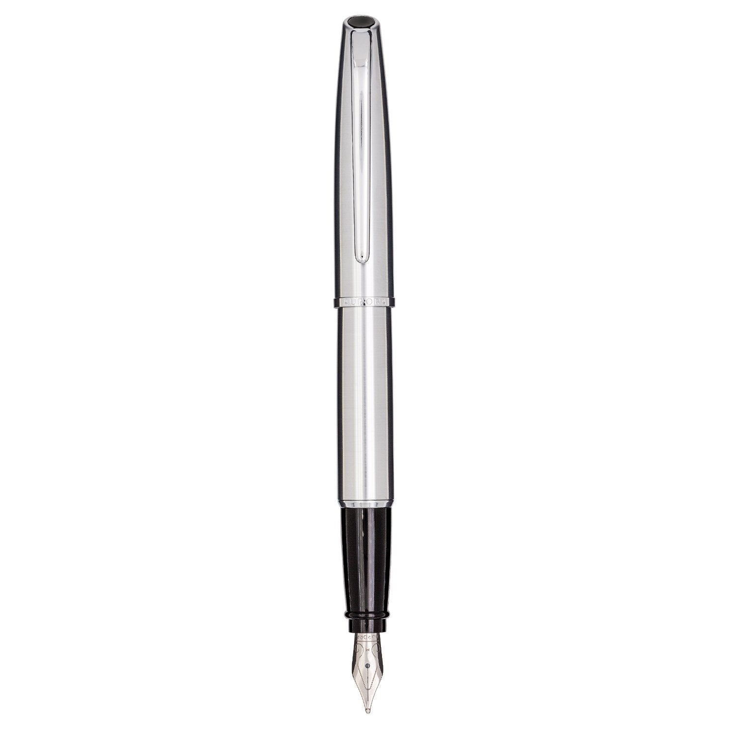 Aurora Style Metal Chrome CT Fountain Pen E11