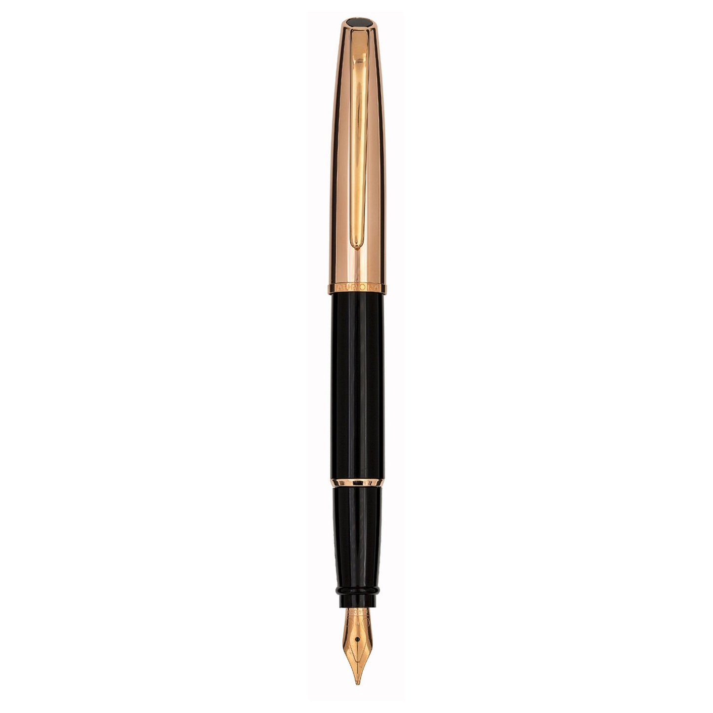 Aurora Style Metal Rose Gold/Black RT Fountain Pen E05-LP