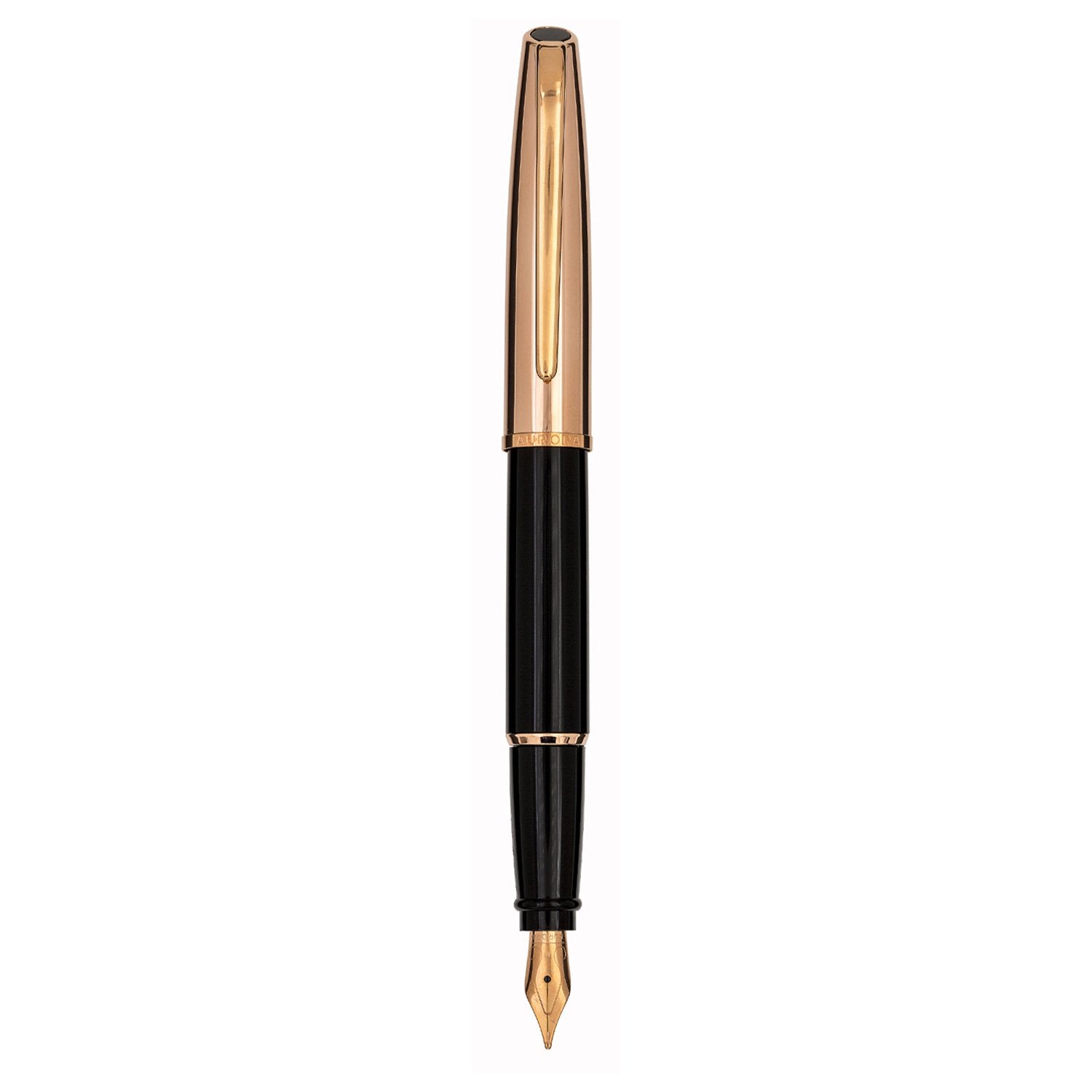 Aurora Style Metal Rose Gold/Black RT Fountain Pen E05-LP