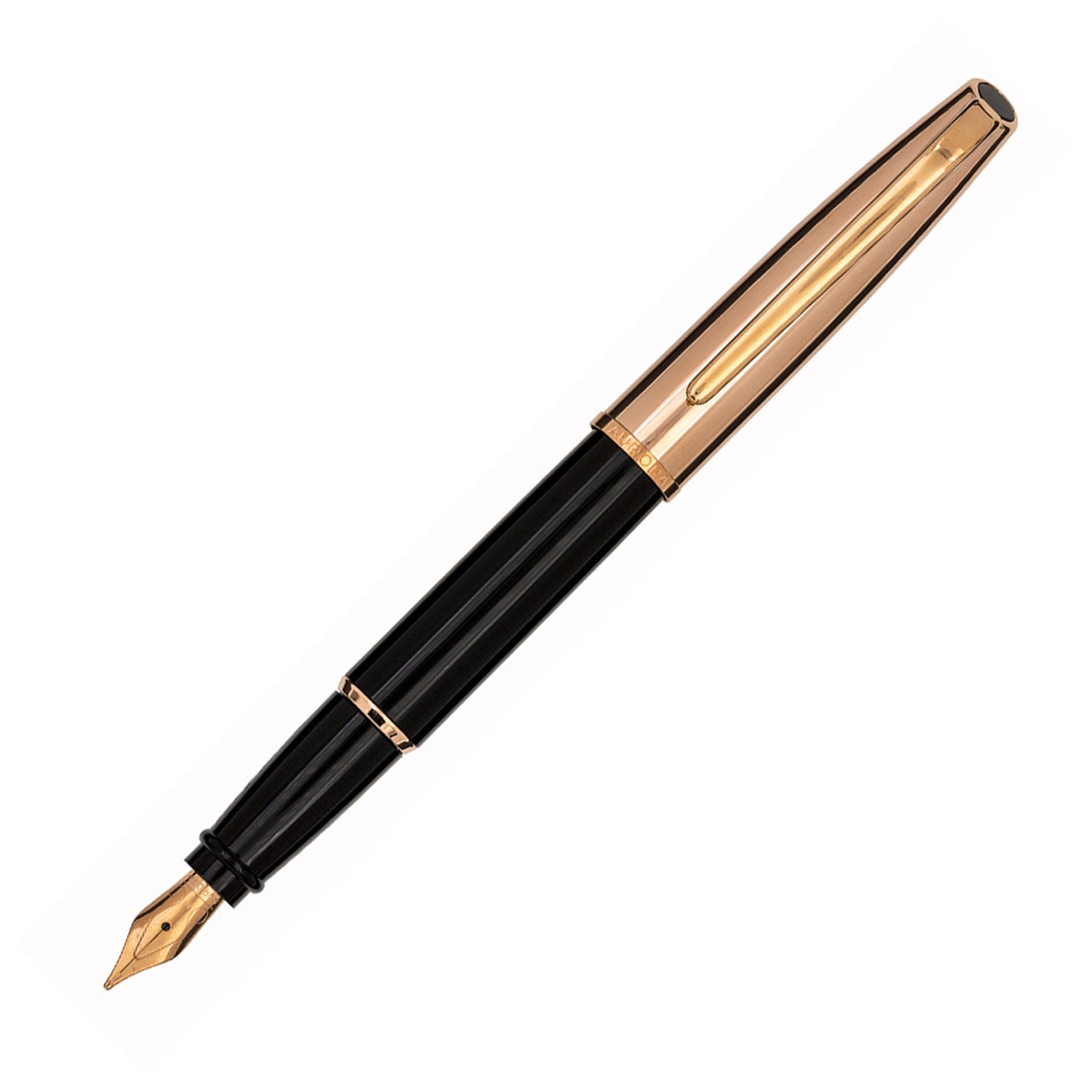 Aurora Style Metal Rose Gold/Black RT Fountain Pen E05-LP