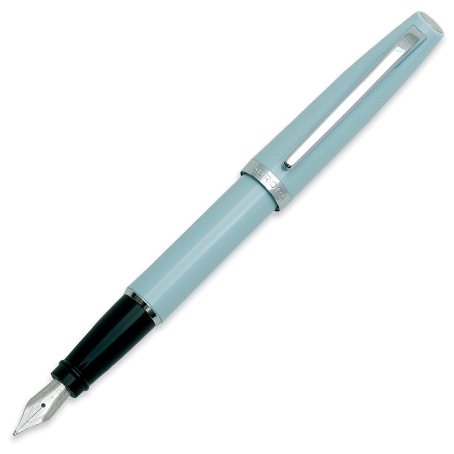Aurora Style Resin Aquamarine CT Fountain Pen E12-AC