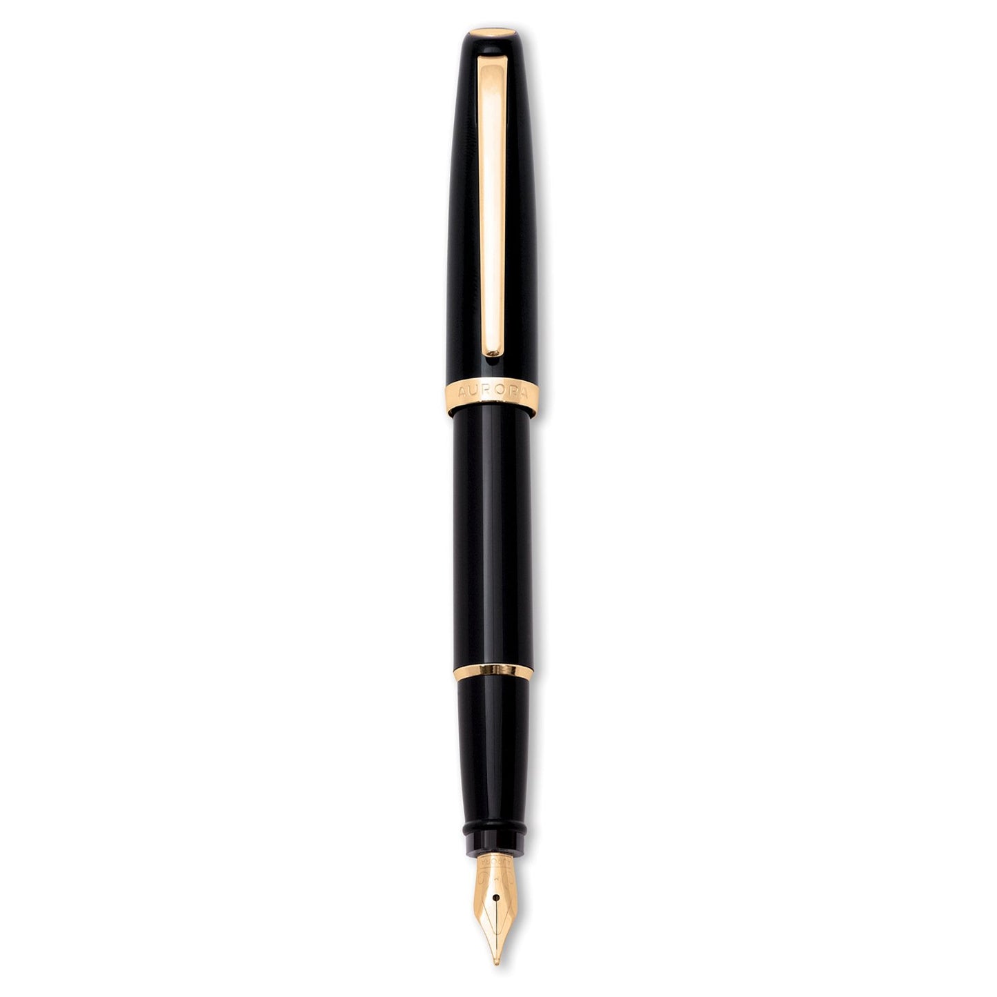 Aurora Style Resin Black GT Fountain Pen E12-DN