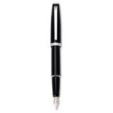 Aurora Style Resin Black Pepper CT Fountain Pen E12-N