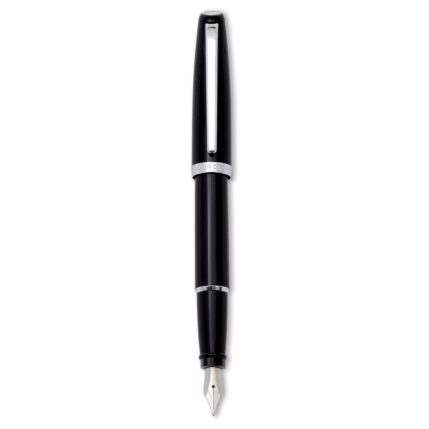 Aurora Style Resin Black Pepper CT Fountain Pen E12-N