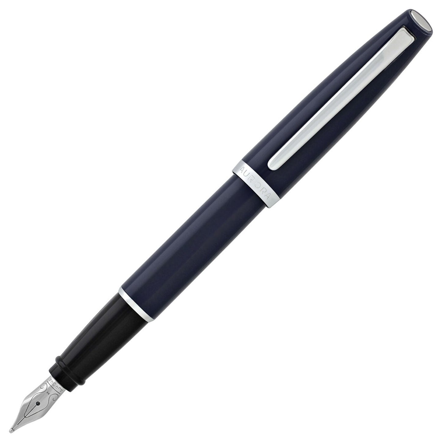 Aurora Style Resin Blue CT Fountain Pen E12-CB