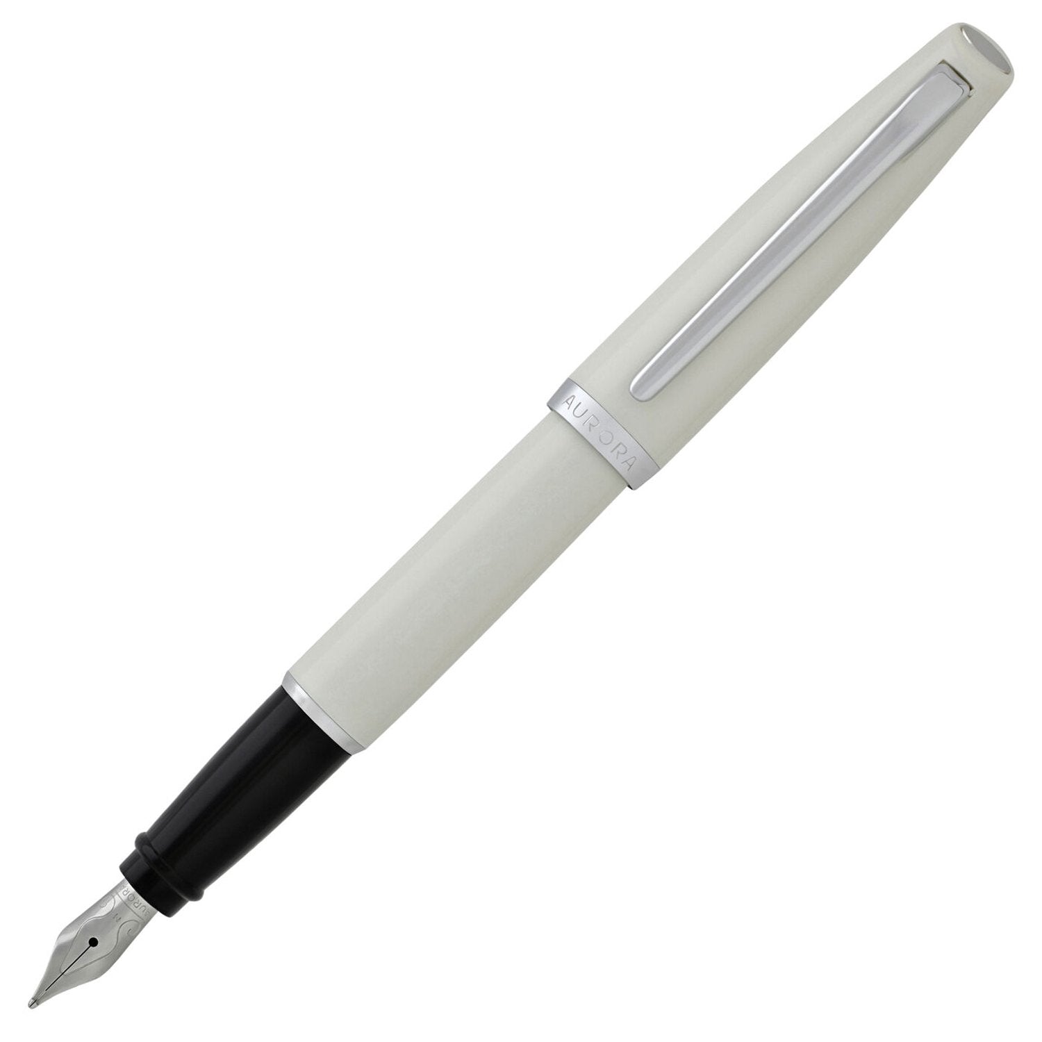 Aurora Style Resin Cream CT Fountain Pen E12-CW