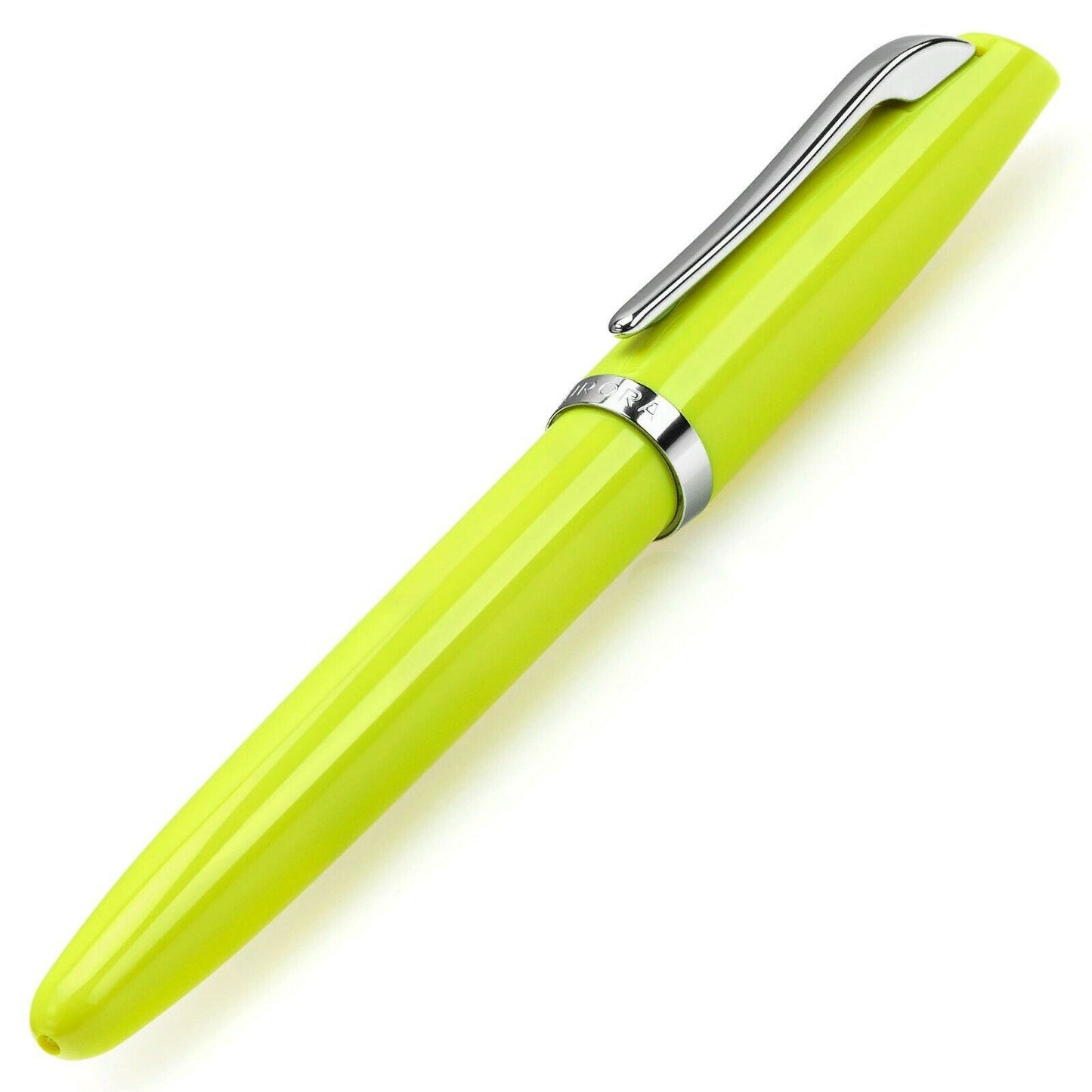Aurora Style Resin Lime CT Fountain Pen E12-L
