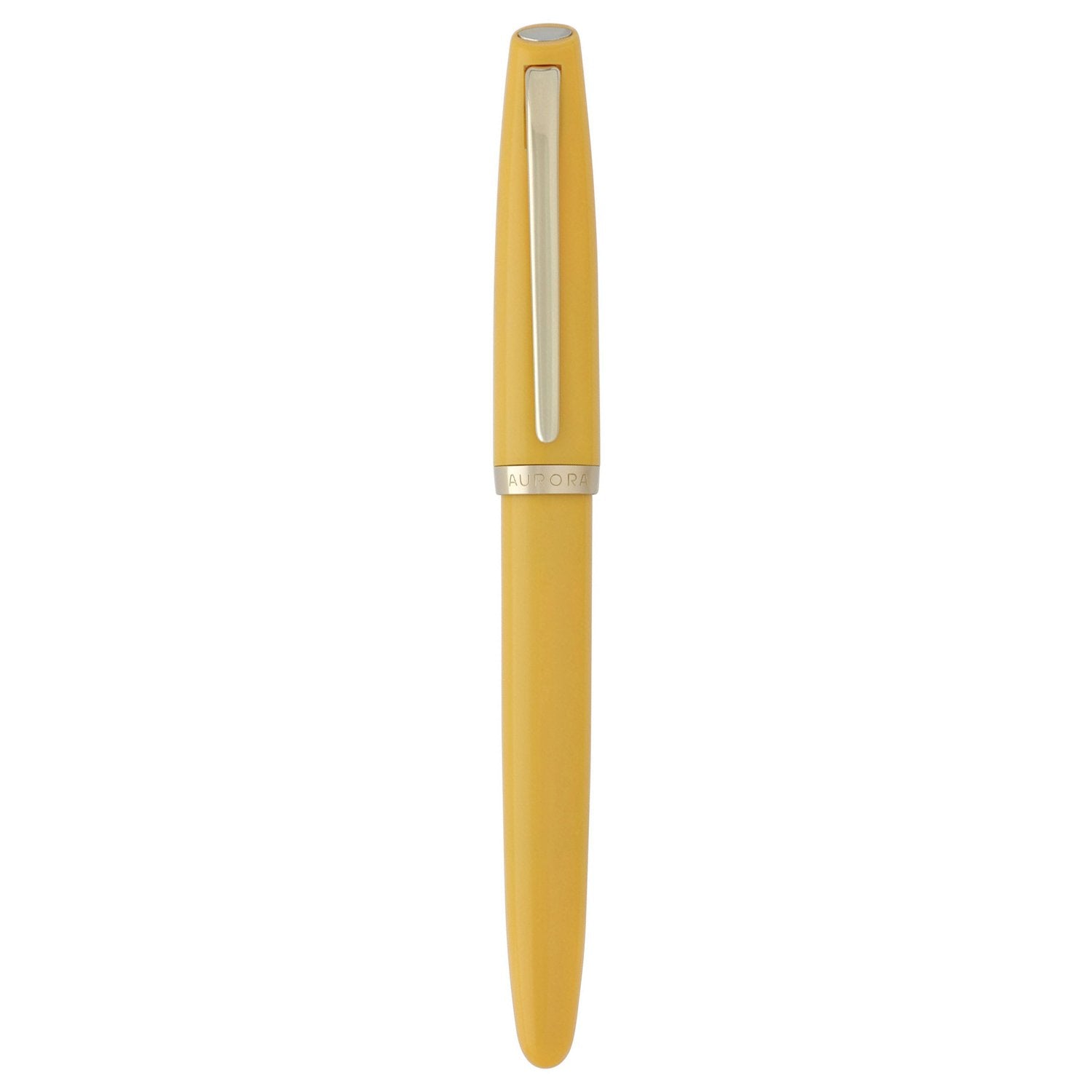 Aurora Style Resin Mustard GT Fountain Pen E12-S