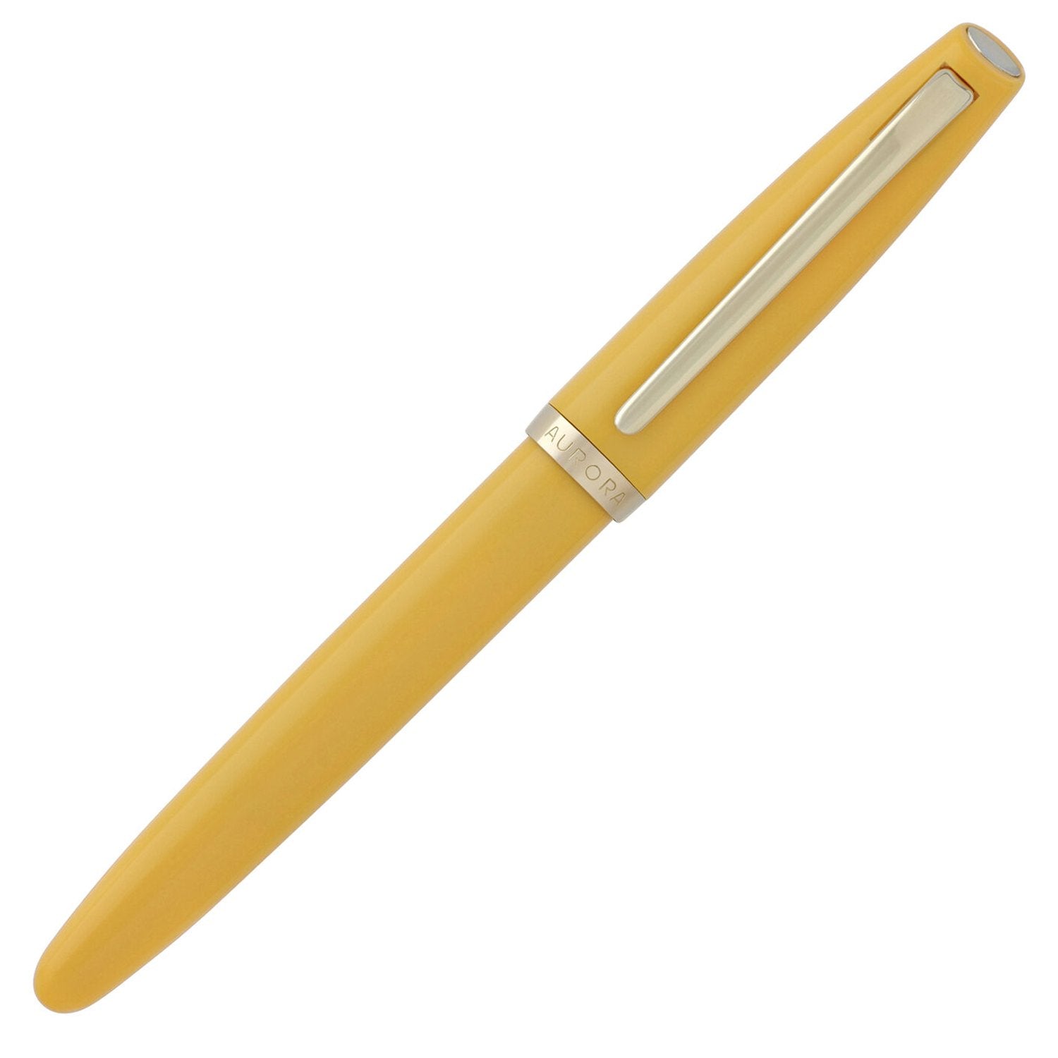 Aurora Style Resin Mustard GT Fountain Pen E12-S