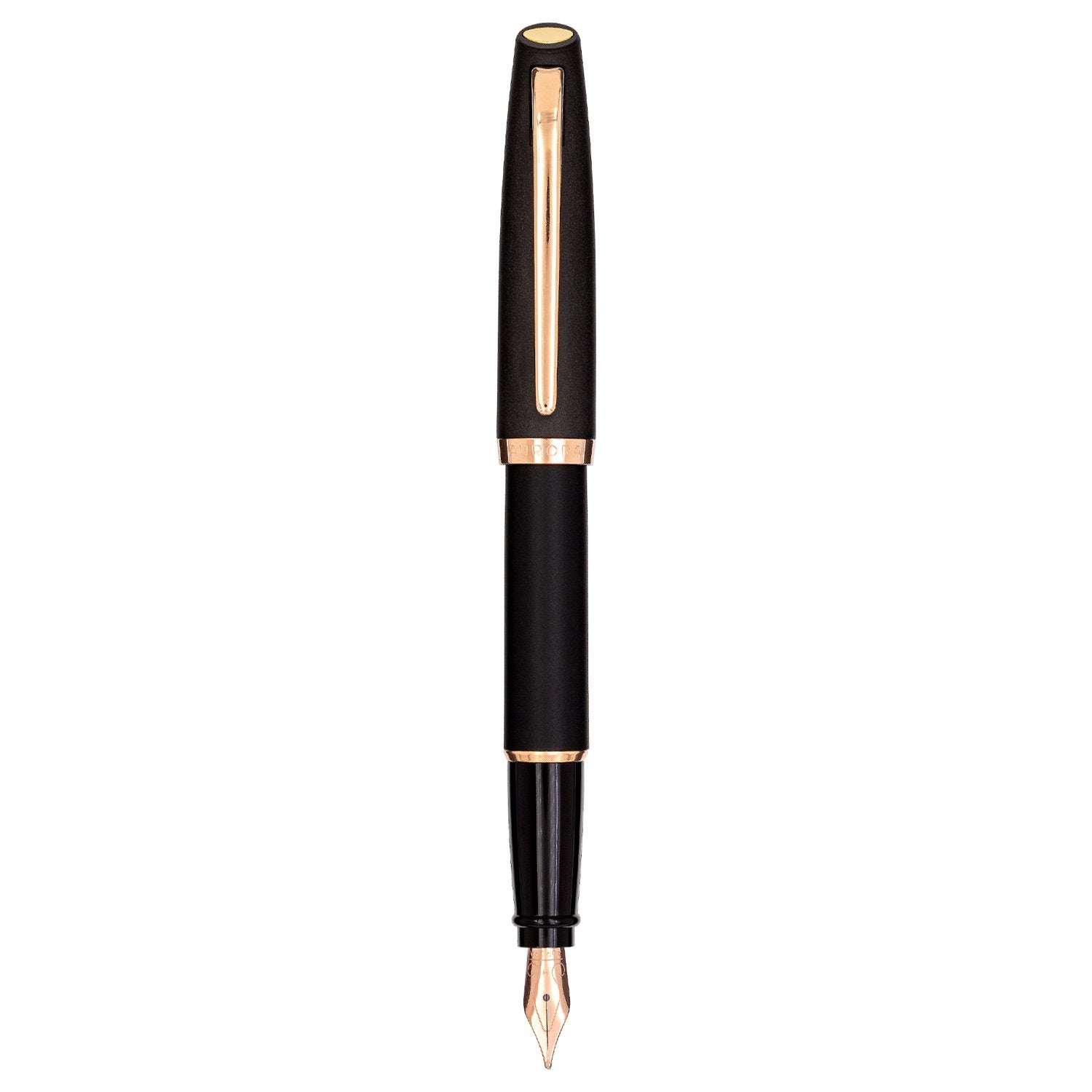Aurora Style Resin Matt Black RT Fountain Pen E20-PN