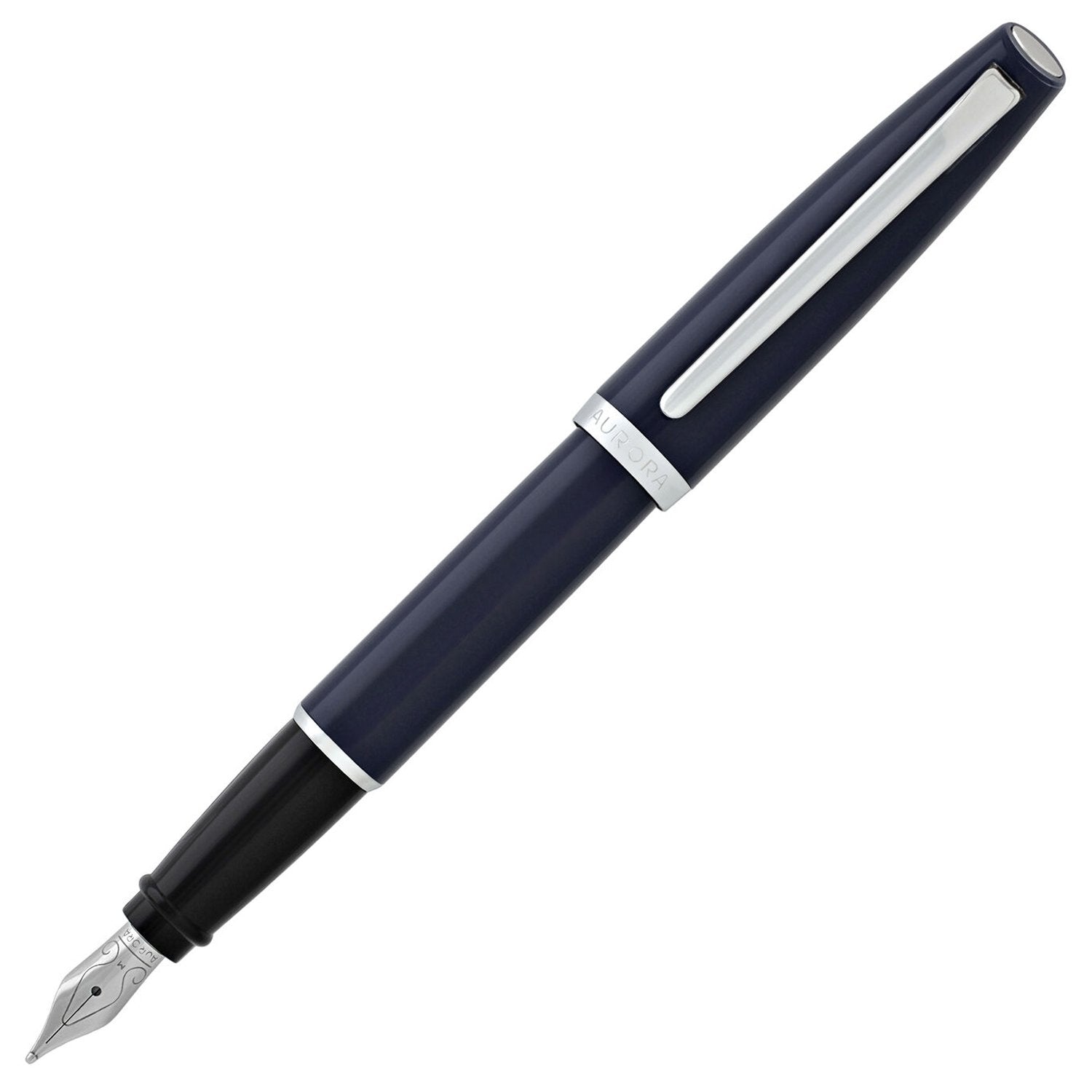 Aurora Style Resin Matt Blue CT Fountain Pen E20-B