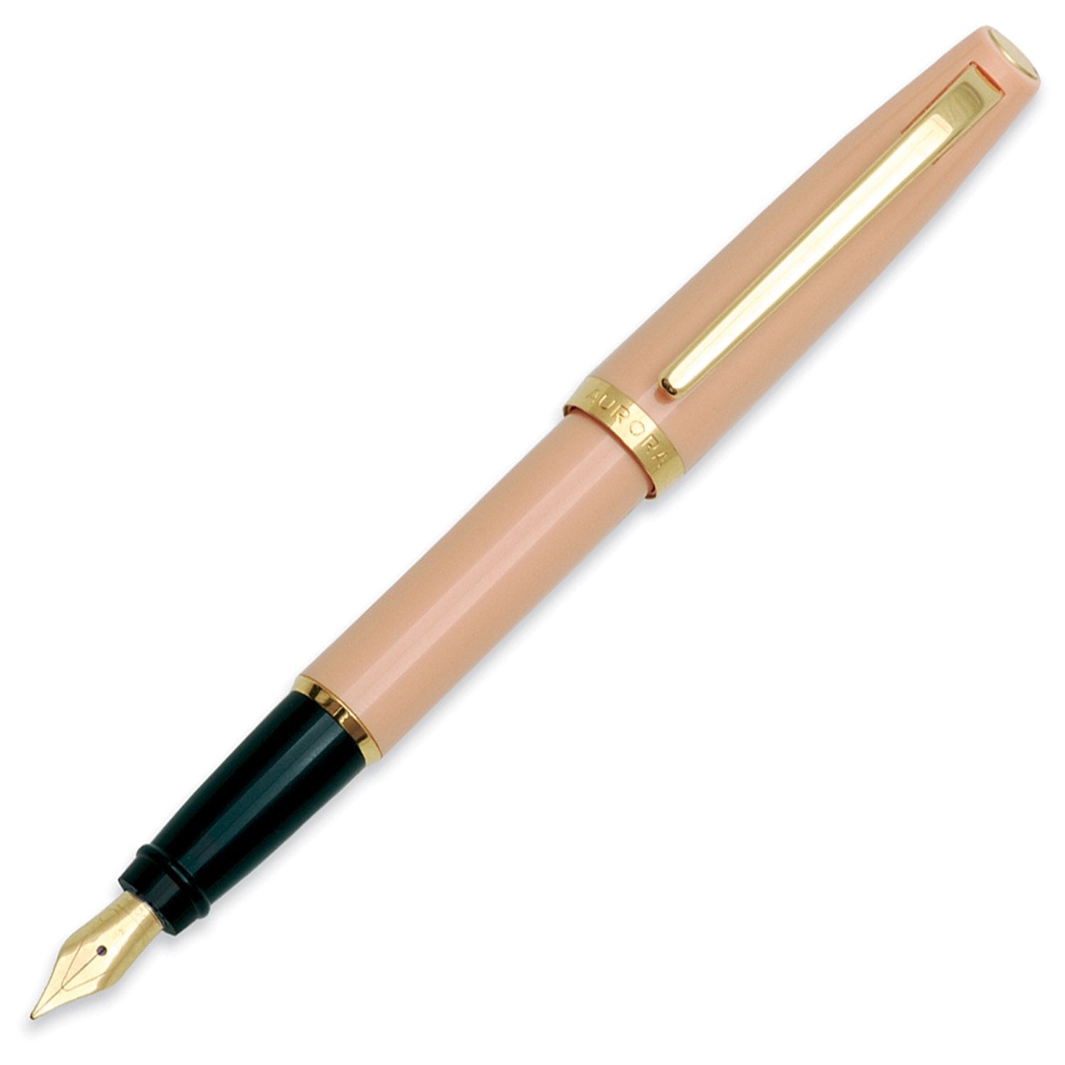 Aurora Style Resin Pink Quartz GT Fountain Pen E12-QR