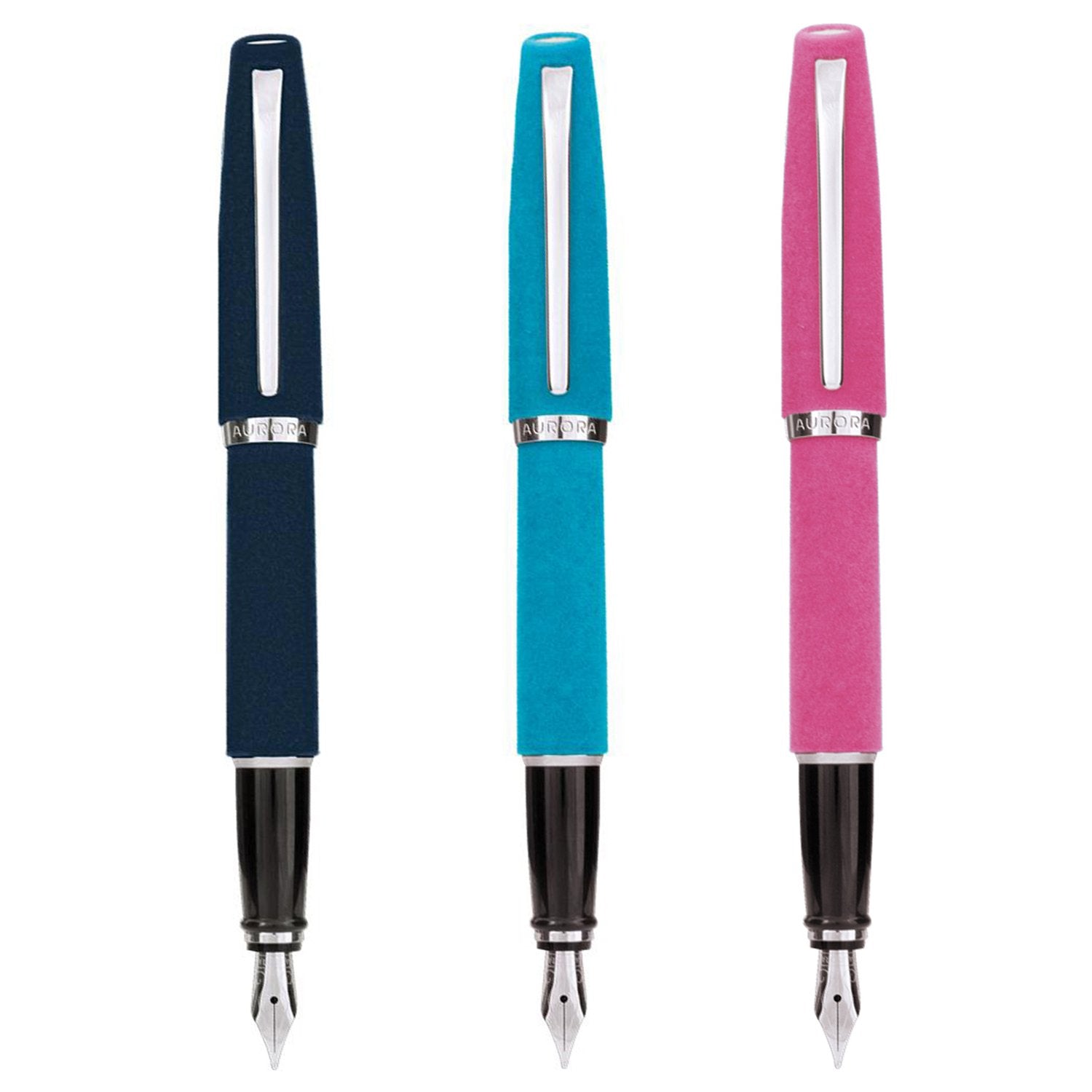 Aurora Style Velvet Turquoise CT Fountain Pen E21-T