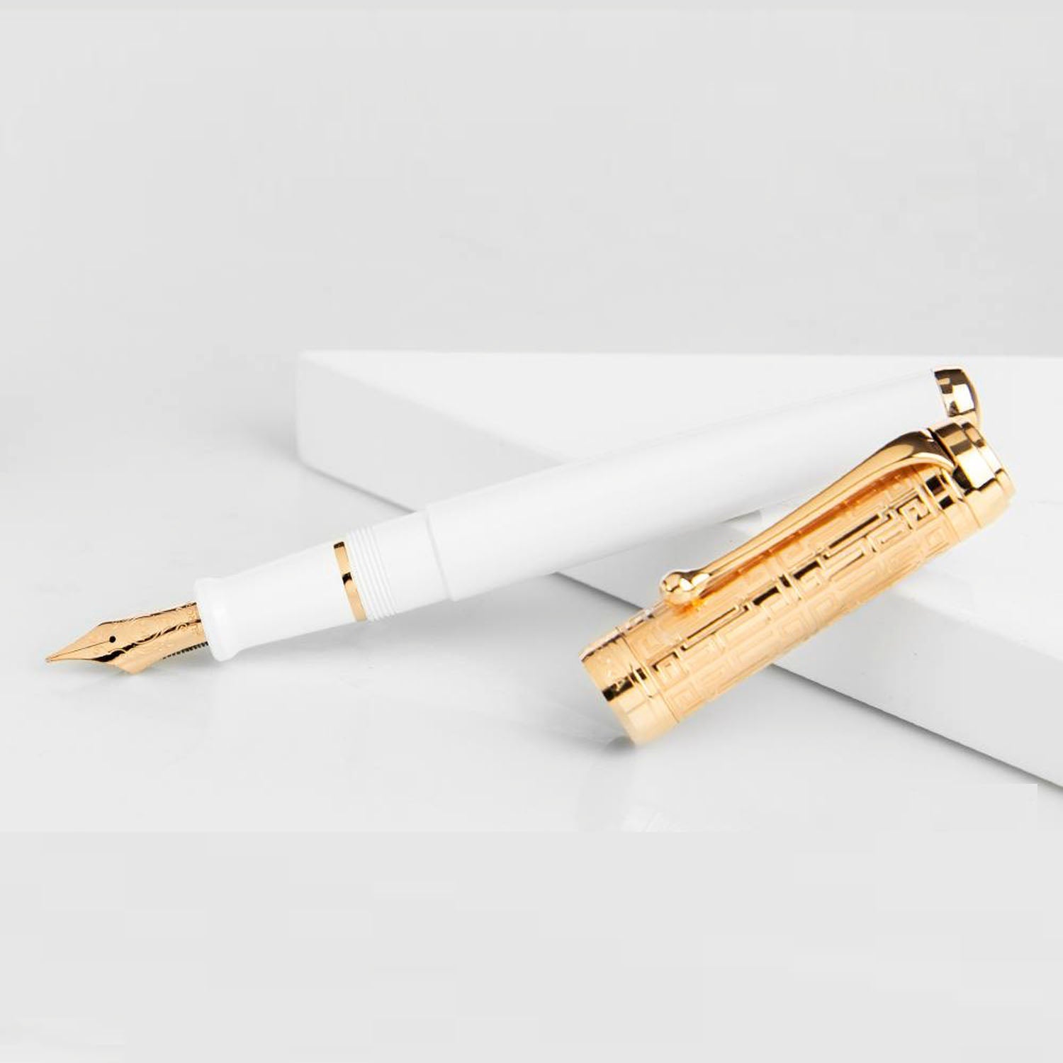 Aurora Talentum Dedalo White RGT Fountain Pen