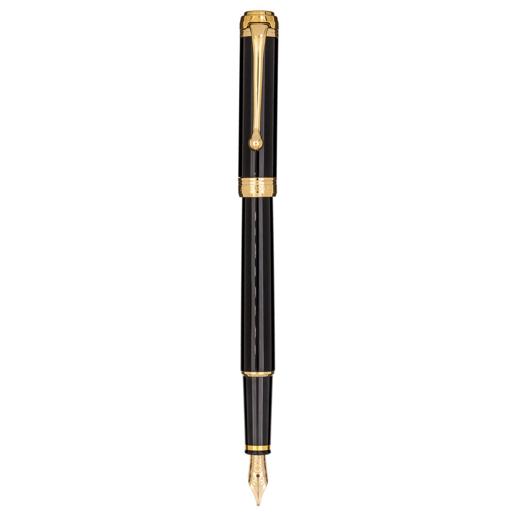 Aurora Talentum Finesse Black 14K Gold GT Fountain Pen