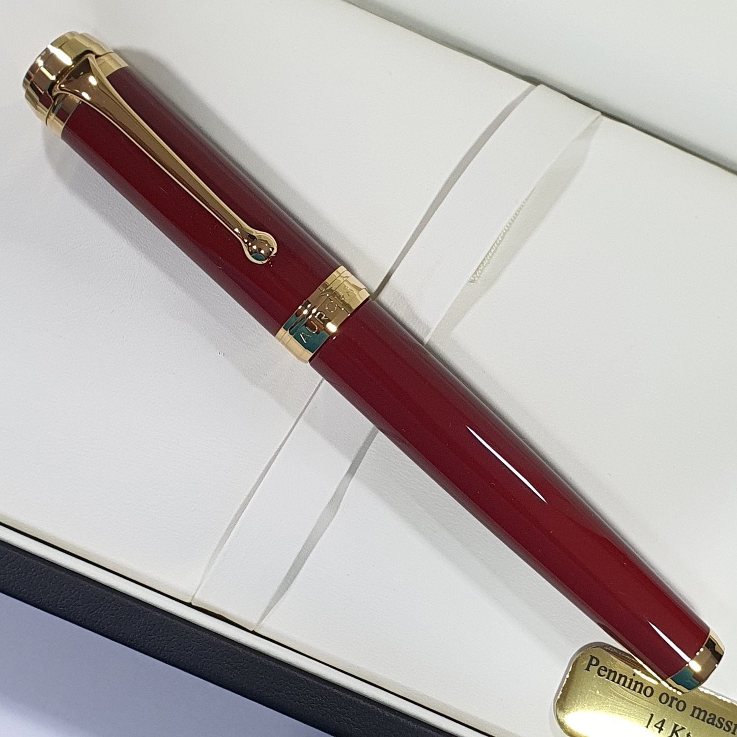 Aurora Talentum Bordeaux 14K Gold GT Fountain Pen