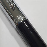 Aurora Talentum Chrome/Black 14K Gold CT Fountain Pen