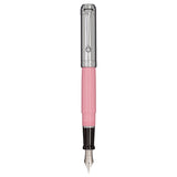 Aurora Talentum Chrome/Pink 14K Gold CT Fountain Pen
