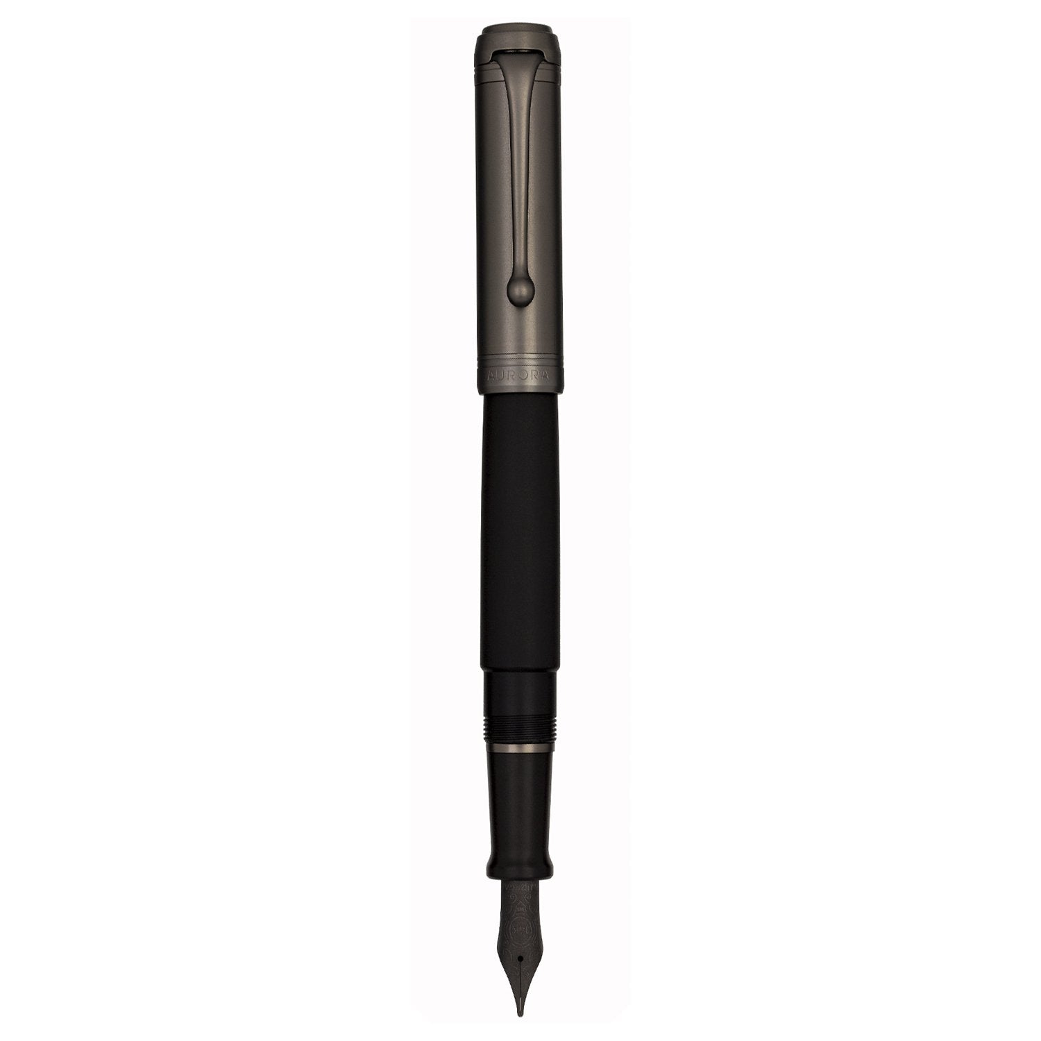 Aurora Talentum Ruthenium/Black 14K Gold Fountain Pen